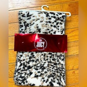 𝅺juicy by Juicy Couture Leopard Scarf and Headband Set One Size NWT